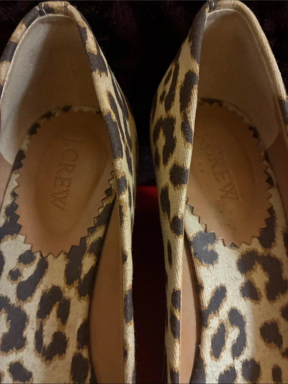 J. Crew Leopard Print Wedge Espadrille Wedge Heels size 9